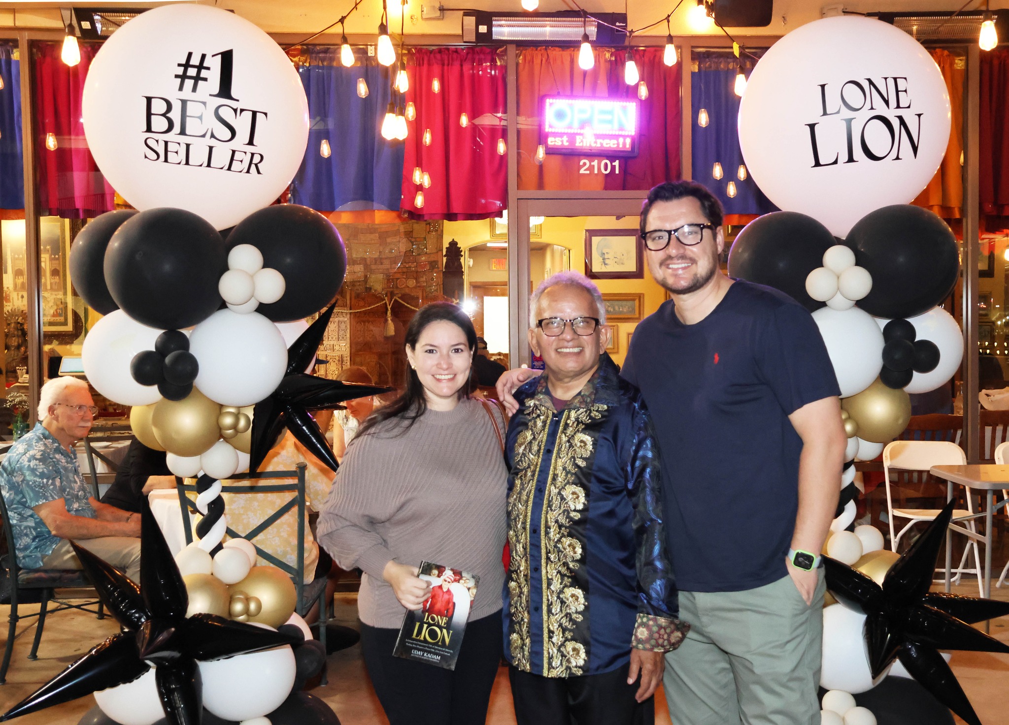 Lone Lion Success Party at Guru Indian Restaurant